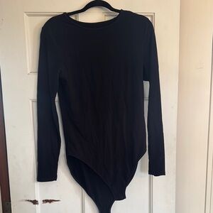 Old Navy Black Long Sleeve Bodysuit TALL